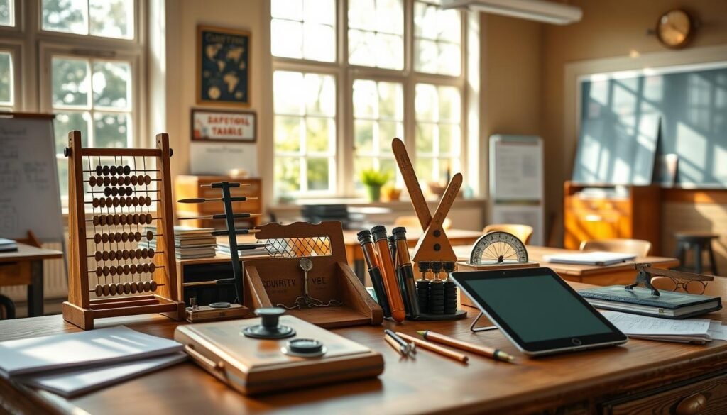 vintage counting devices in modern education